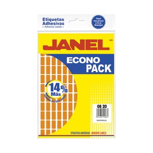 Etiqueta Fluorescente Eco Pack #4 Naranja 08X20 C/1008 E060820216