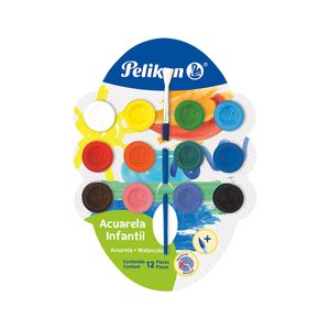 Acuarela Infantil Con 12 Pastillas 07501215