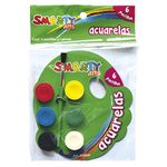 ACUARELA INFANTIL CON 6 PASTILLAS SMARTY