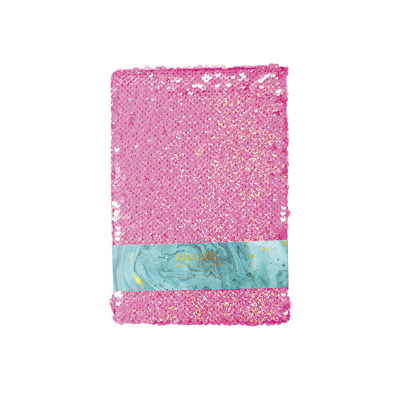 CUADERNO COSIDO FRANCES 80H RAYAS LENTEJUELA
