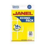 ETIQUETA FLUORESCENTE ECO PACK AMARILLO No24 32X64 C/96
