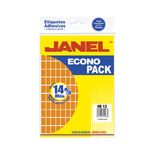 ETIQUETA FLUORESCENTE ECO PACK NARANJA #1 09X13 C/1440