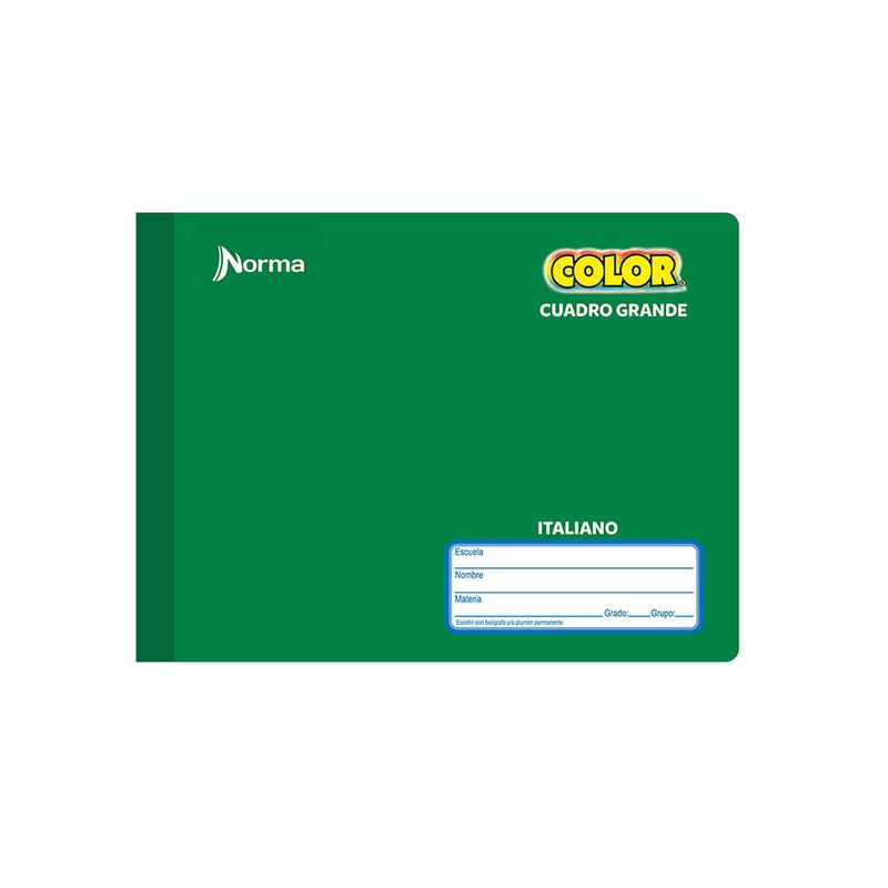CUADERNO COSIDO ITAL 100H C-7 NORMA COLOR