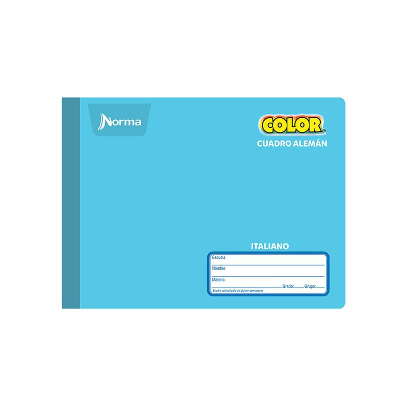 CUADERNO COSIDO ITAL 100H C14 NORMA COLOR