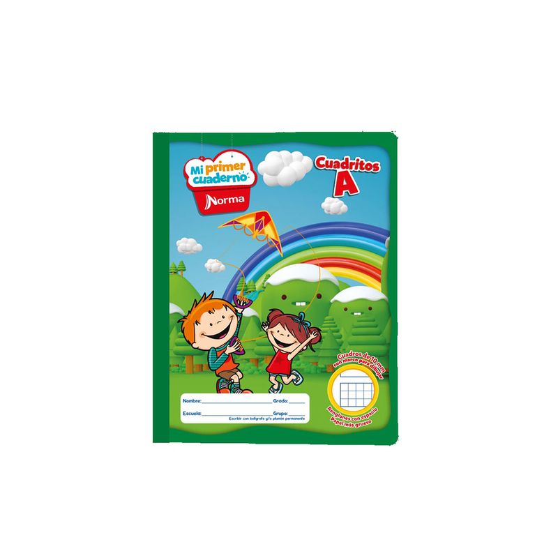 CUADERNO COSIDO PREESC 50H MI PRIMER CUADRITOS A 10MM