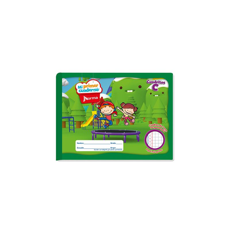 CUADERNO COSIDO PREESC 72H MI PRIMER CUADRITOS C 7MM
