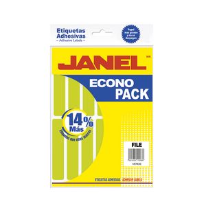 Etiqueta Fluorescente Eco Pack Verde No.20 File 20X105 C/112 E062010213