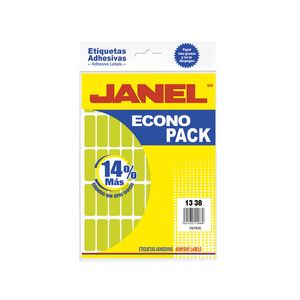 Etiqueta Fluorescente Eco Pack Verde No.6 13X38 C/400 E061338213