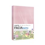 PAPEL CARTA PASTEL ROSA 37K C/100HJS