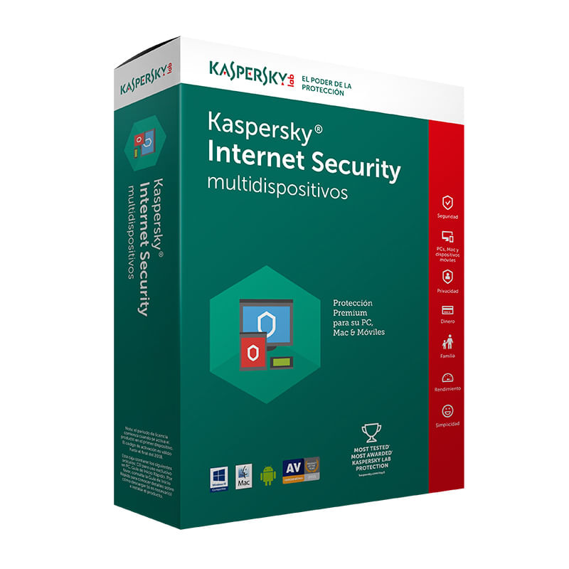 ANTIVIRUS KASPERSKY INTERNET SECURITY 1 USUARIO