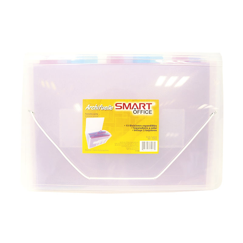 ARCHIFUELLE CARTA 13SEP C/IND CON LIGA COLORES TRANSPARENTES