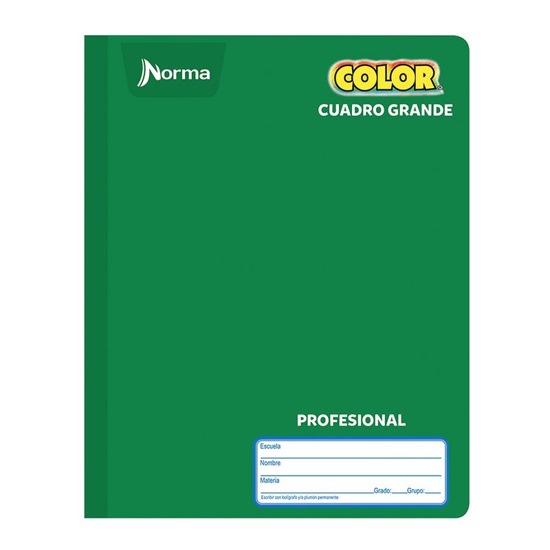 CUADERNO COSIDO PROFESIONAL 100H C-7 NORMA COLOR
