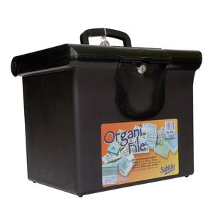 Archivero Organifile Carta Con Llave Negro 306.8985Ne
