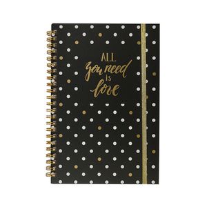 Cuaderno Espiral College 100H C-5 Black Pd 08067