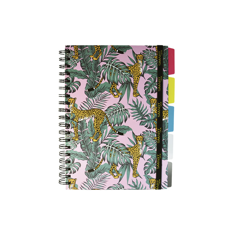 CUADERNO ESPIRAL COLLEGE 96H RAYAS LEOPARDO PD