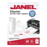 ETIQUETA LASER 108 BLANCA 1"X4" PTE CON 25 HJS
