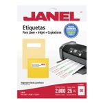ETIQUETA LASER 108 BLANCA 1/2"X1 3/4" PTE CON 25HJS