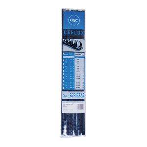 Arillo Plastico 3/8 Negro 25Pzas Cerlox M080199