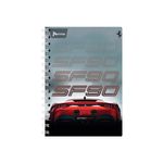 CUADERNO ESPIRAL FRANCES 100H RAYAS FERRARI