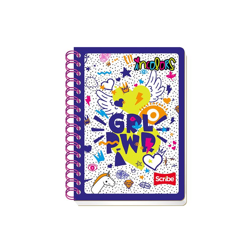CUADERNO ESPIRAL FRANCES 100H RAYAS INCOLORS