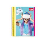 CUADERNO ESPIRAL FRANCES 100H RAYAS MEGA