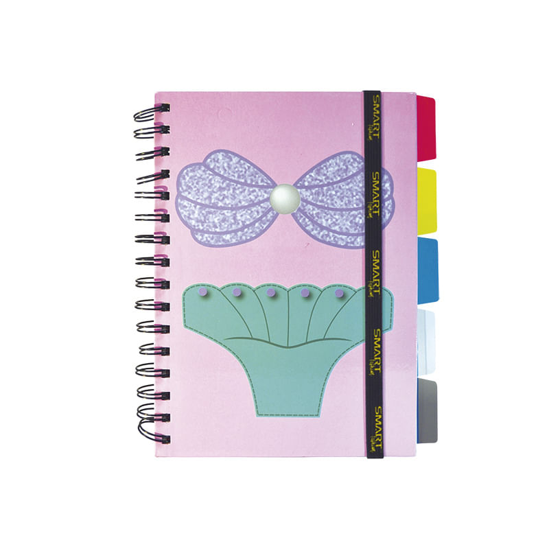CUADERNO ESPIRAL FRANCES 96H RAYAS SIRENA PD
