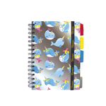 CUADERNO ESPIRAL FRANCES 96H RAYAS UNICORN PD