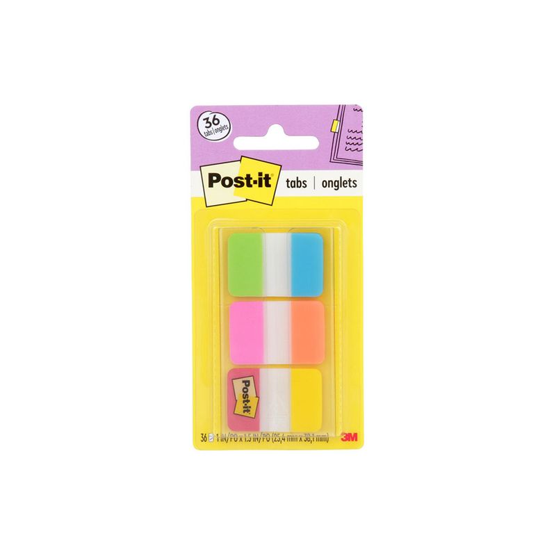 BANDERITAS RIGIDAS 1"x15" COLORES SURTIDOS CON 36HJS
