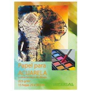 Block Acuarela Crema C/15Hjas 4372