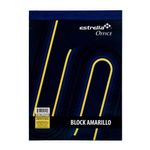 BLOCK AMARILLO CARTA 50H RAYAS