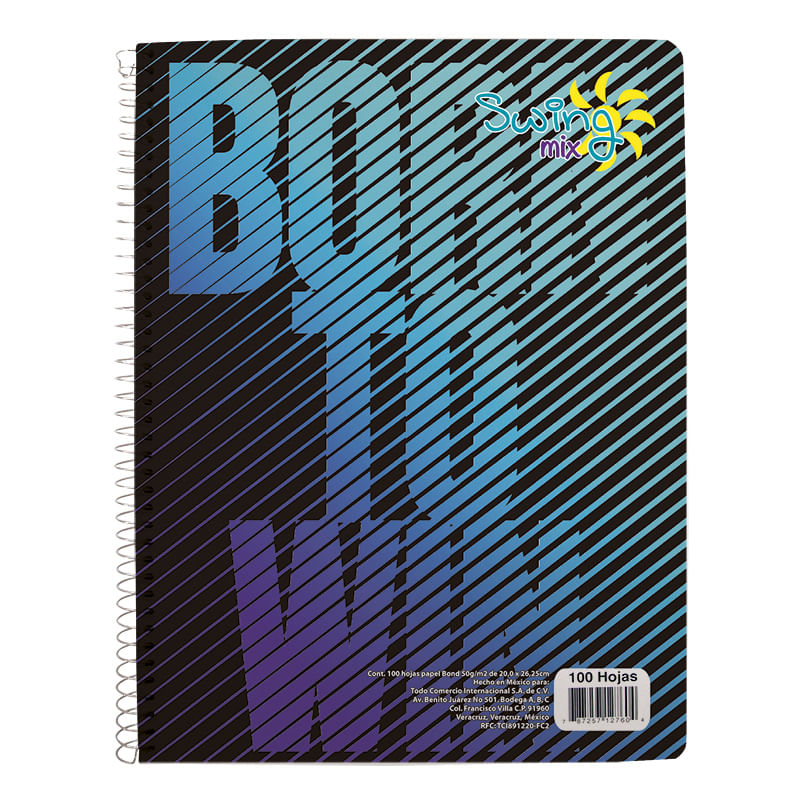 CUADERNO PROFESIONAL 100H C-5 SWING MIX