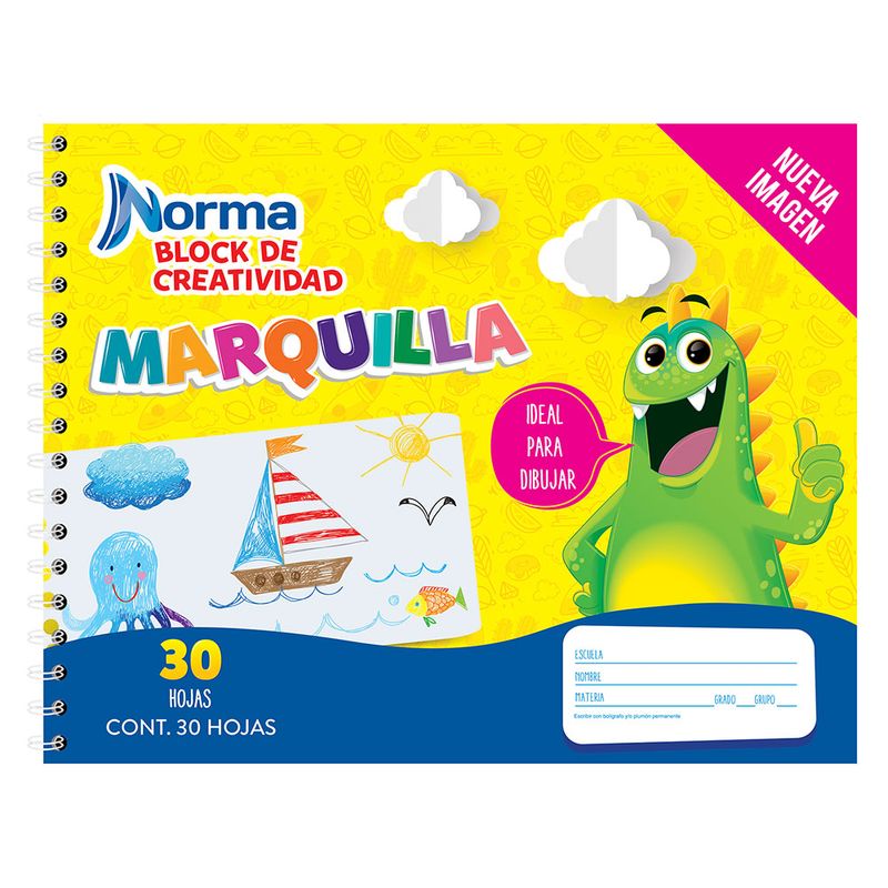 BLOCK MARQUILLA 305x40 30H BLANCO ESCOLAR