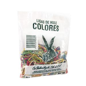 Liga Hule Colores Surtidos #10 Bolsa 80Grs 10