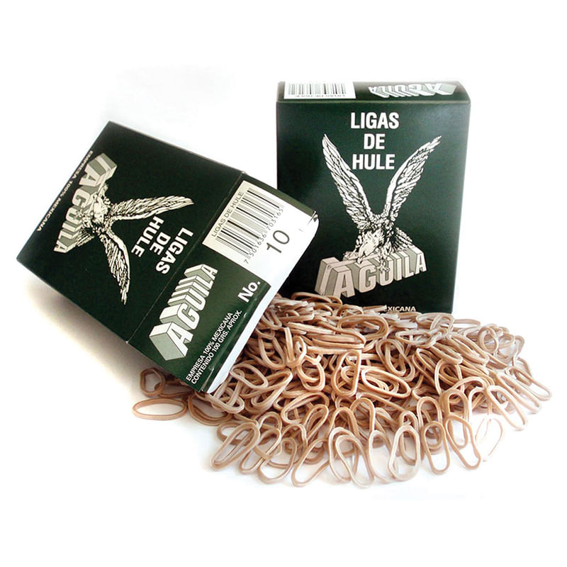 LIGA HULE NATURAL #10 CAJA 100GRS