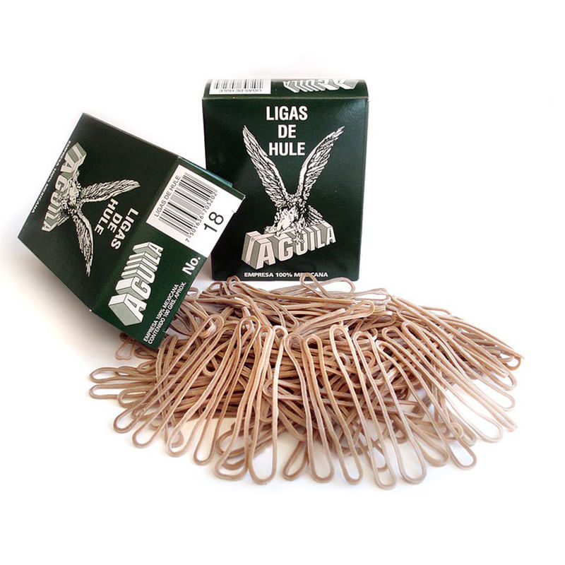 LIGA HULE NATURAL #18 CAJA 100GRS
