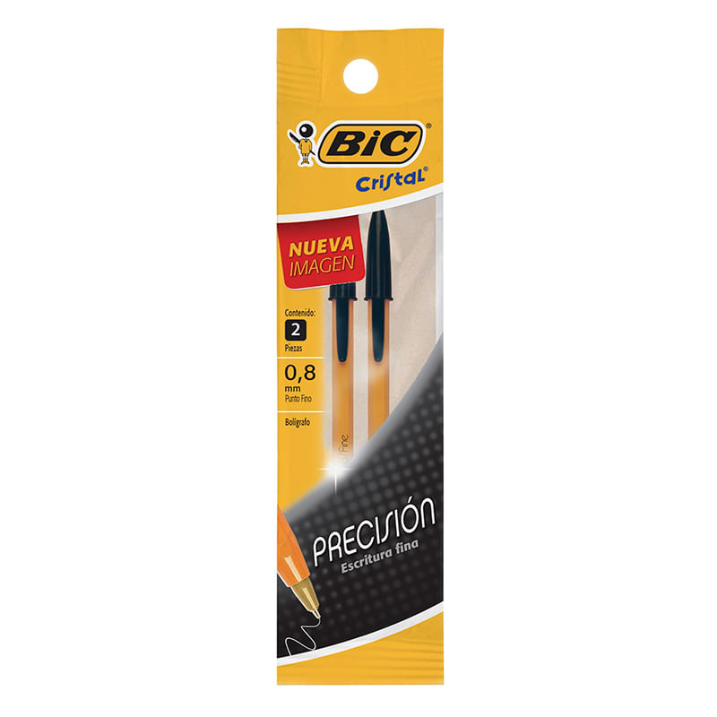 BOLIGRAFO FINO STICK NEGRO CON 2 PRECISION BIC