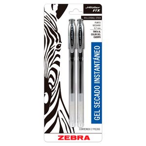 Boligrafo Mediano Gel Negro Con 2 J-Roller Rx 8020