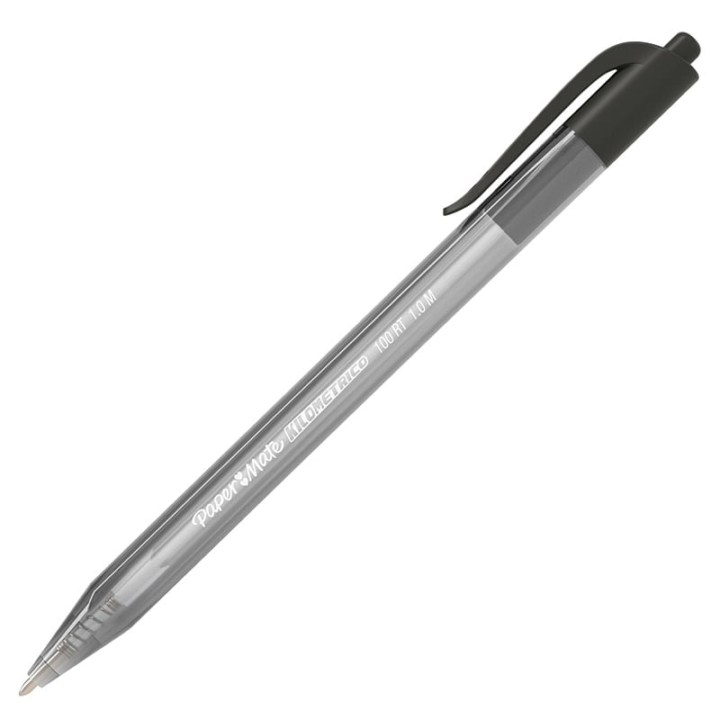 12427 - BOLIGRAFO MEDIANO RETRACTIL NEGRO KILOMETRICO 100RT