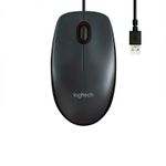 MOUSE ALAMBRICO M100 NEGRO