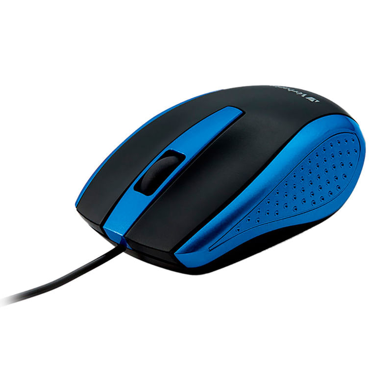 MOUSE ALAMBRICO OPTICO USB AZUL