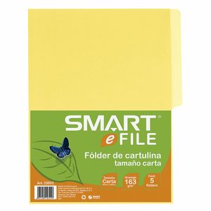 Folder Carta Amarillo Con 5Pzas 23051