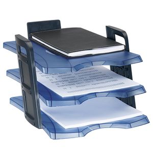 Charola Carta 3 Niveles Azul Clear Office 755010Zm