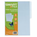 FOLDER CARTA AZUL CON 25 PZAS