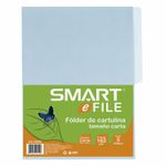 FOLDER CARTA AZUL CON 5PZAS