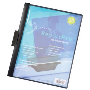 Folder Carta Plastico Con Clip Negro 2203 Bla