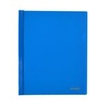 FOLDER CARTA PLASTICO CON COSTILLA AZUL CYAN