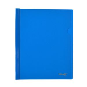 Folder Carta Plastico Con Costilla Azul Cyan 23240