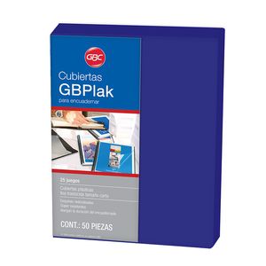 Cubierta Plastica Carta Lisa Azul Reflex 25 Juegos P6833