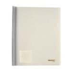 FOLDER CARTA PLASTICO CON COSTILLA BLANCO