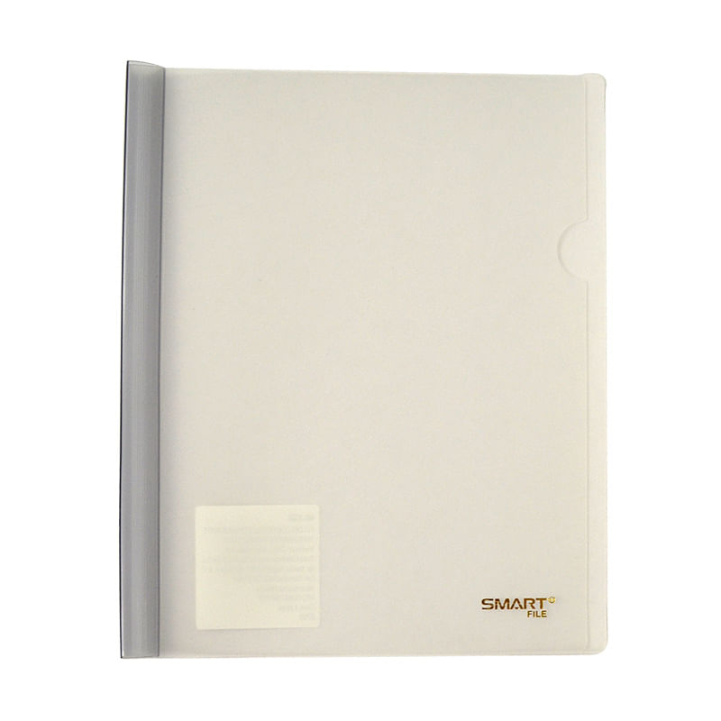 FOLDER CARTA PLASTICO CON COSTILLA BLANCO